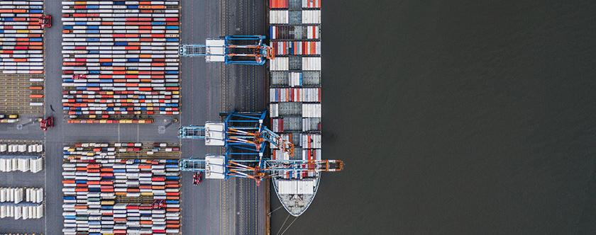 Barge in the water