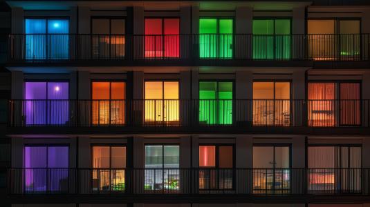 multicolored apartment lights