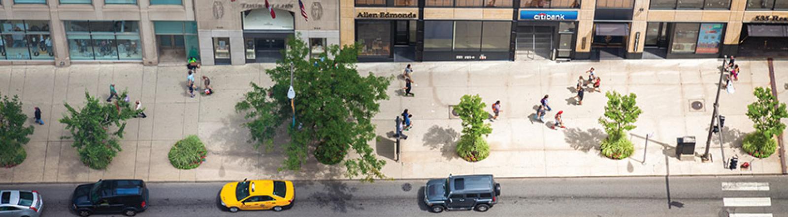 City street aerial