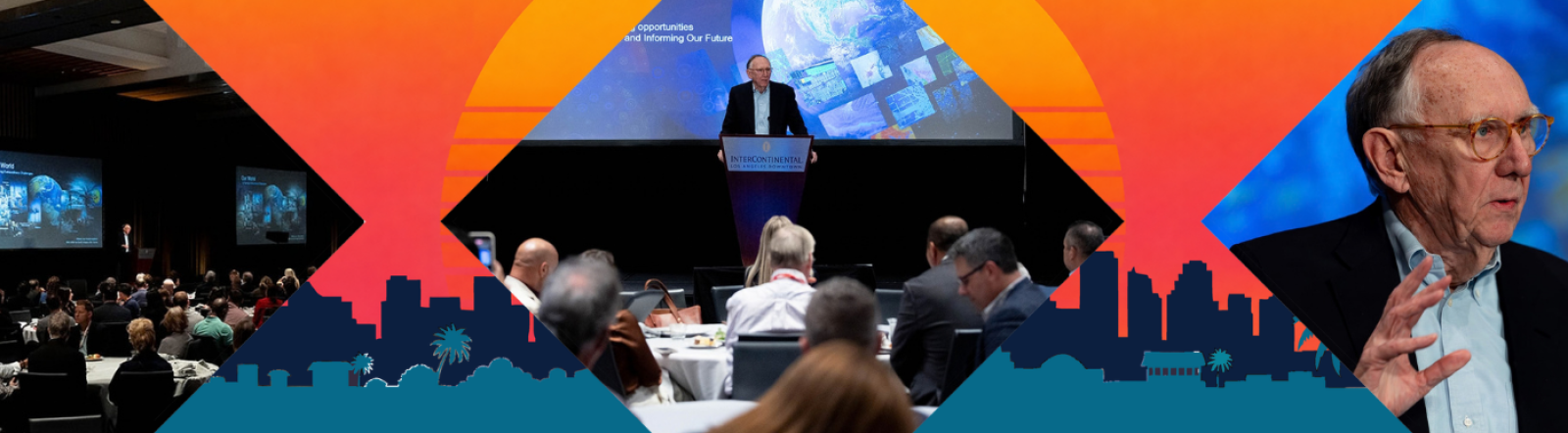Audience at a Keynote conference with Jack Dangermond.
