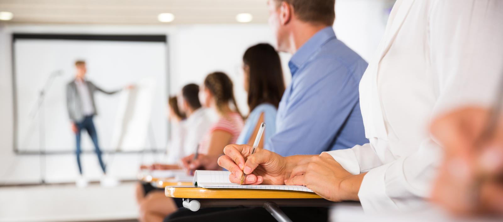 Students watching an instructor